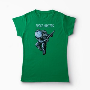Tricou Astronaut Space Hunters - Femei-Verde