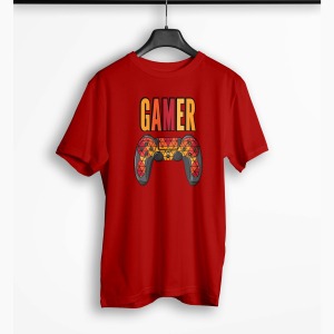 Tricou Barbati Personalizat Gamer PlayStation Controller - Bărbați-Roșu
