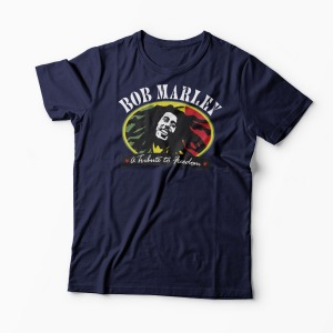 Tricou Bob Marley - A Tribute To Freedom - Bărbați-Bleumarin