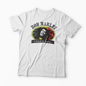 Tricou Bob Marley - A Tribute To Freedom - Bărbați-Alb