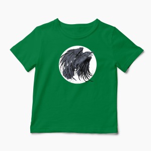 Tricou Cioara - Crow - Copii-Verde