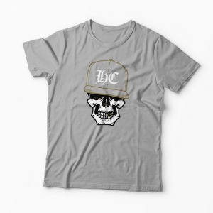 Tricou Craniu Hip-Hop Hardcore - Bărbați-Gri