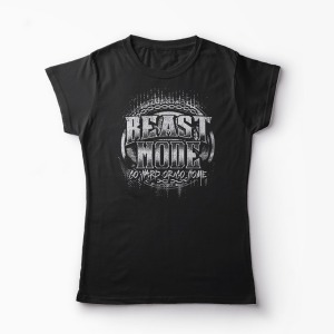 Tricou Gym Beast Mode - Femei-Negru