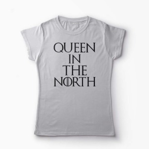 Tricou King - Queen In The North - Got - Femei-Gri