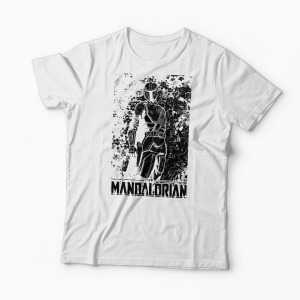 Tricou Mandalorian - Star Wars - Bărbați-Alb
