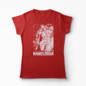Tricou Mandalorian - Star Wars - Femei-Roșu