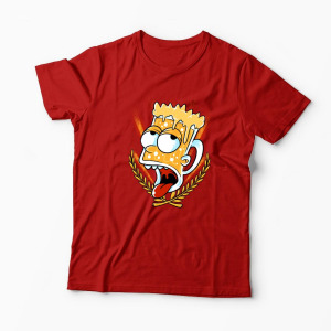 Tricou Personalizat Bart Beer Head - Bărbați-Roșu