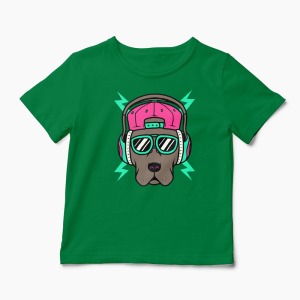 Tricou Personalizat Cool Dog - Copii-Verde