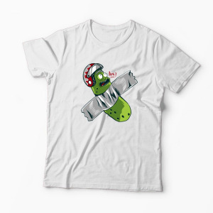 Tricou Personalizat Pickle Rick Taped Art - Rick and Morty - Bărbați-Alb