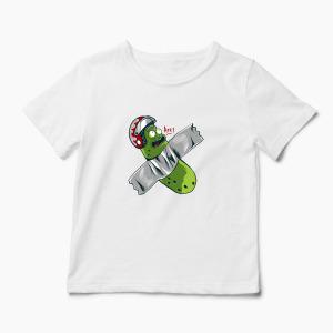 Tricou Personalizat Pickle Rick Taped Art - Rick and Morty - Copii-Alb