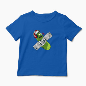 Tricou Personalizat Pickle Rick Taped Art - Rick and Morty - Copii-Albastru Regal