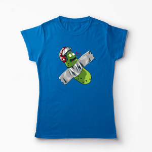 Tricou Personalizat Pickle Rick Taped Art - Rick and Morty - Femei-Albastru Regal
