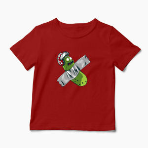 Tricou Personalizat Pickle Rick Taped Art - Rick and Morty - Copii-Roșu