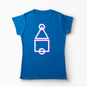 Tricou Personalizat Squid Game - Jocul Calamarului - Femei-Albastru Regal