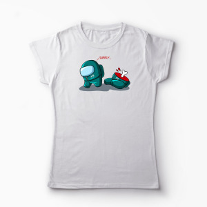 Tricou Personalizat Squid Game True Imposter - Femei-Alb