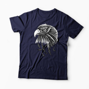 Tricou Personalizat Vultur Ornamental - Bărbați-Bleumarin