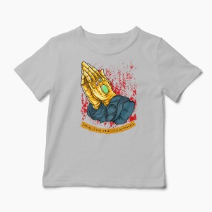Tricou Rugați-vă Pentru Curățare - Copii-Gri
