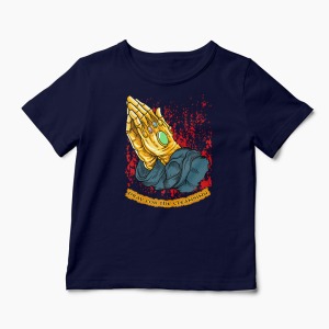 Tricou Rugați-vă Pentru Curățare - Copii-Bleumarin