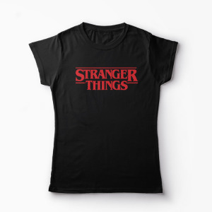 Tricou Stranger Things 1 - Femei-Negru