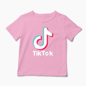 Tricou TikTok Logo - Copii-Roz