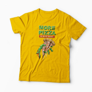 Tricou Zombie Pizza - Bărbați-Galben