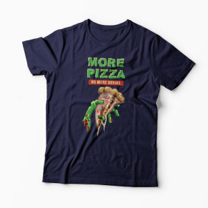 Tricou Zombie Pizza - Bărbați-Bleumarin