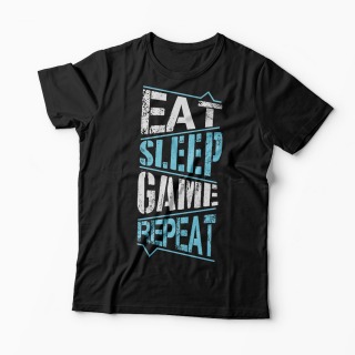 Tricou Gamer - Eat Sleep Game Repeat