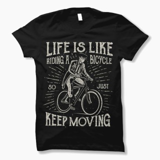 Tricou Life is Like a Bicycle