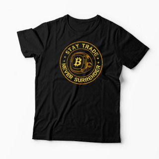 <span>Tricou Personalizat</span> Bitcoin Stay Trade Never Surrender