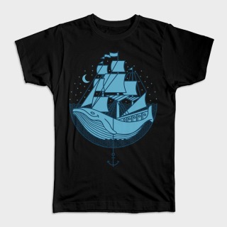 Tricouri Personalizate Whale Ship - Vapor de Balena