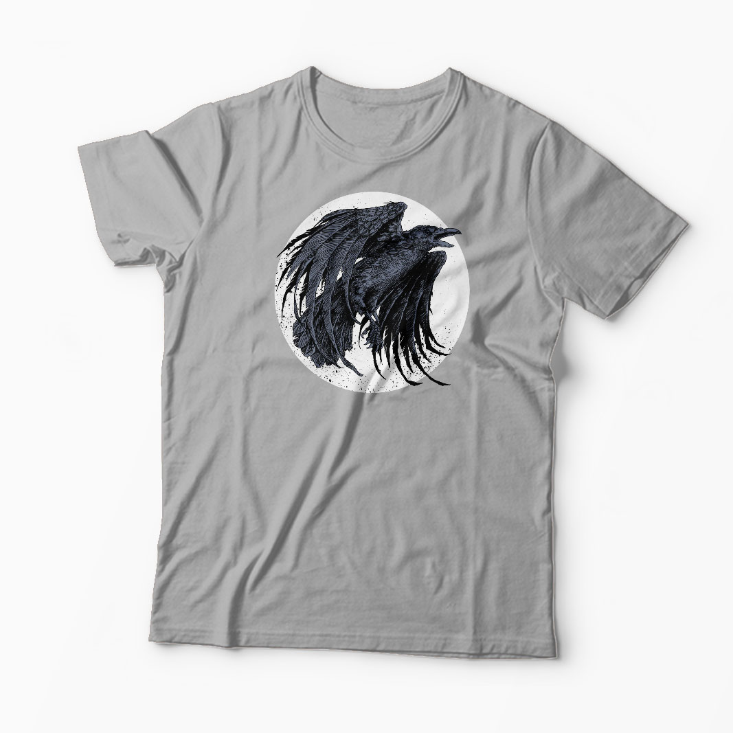 Tricou Cioara - Crow - Bărbați-Gri