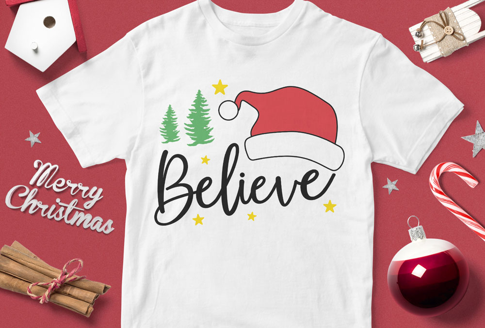 Tricou Crăciun Believe in Santa