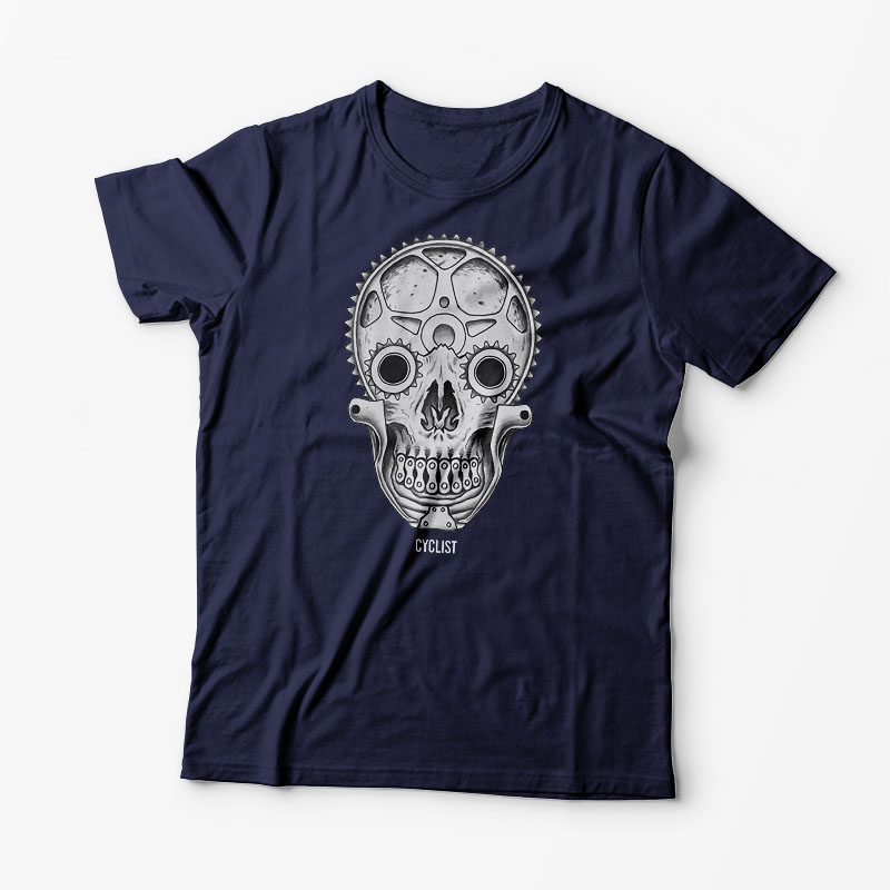 Tricou Craniu Ciclist - Bărbați-Bleumarin