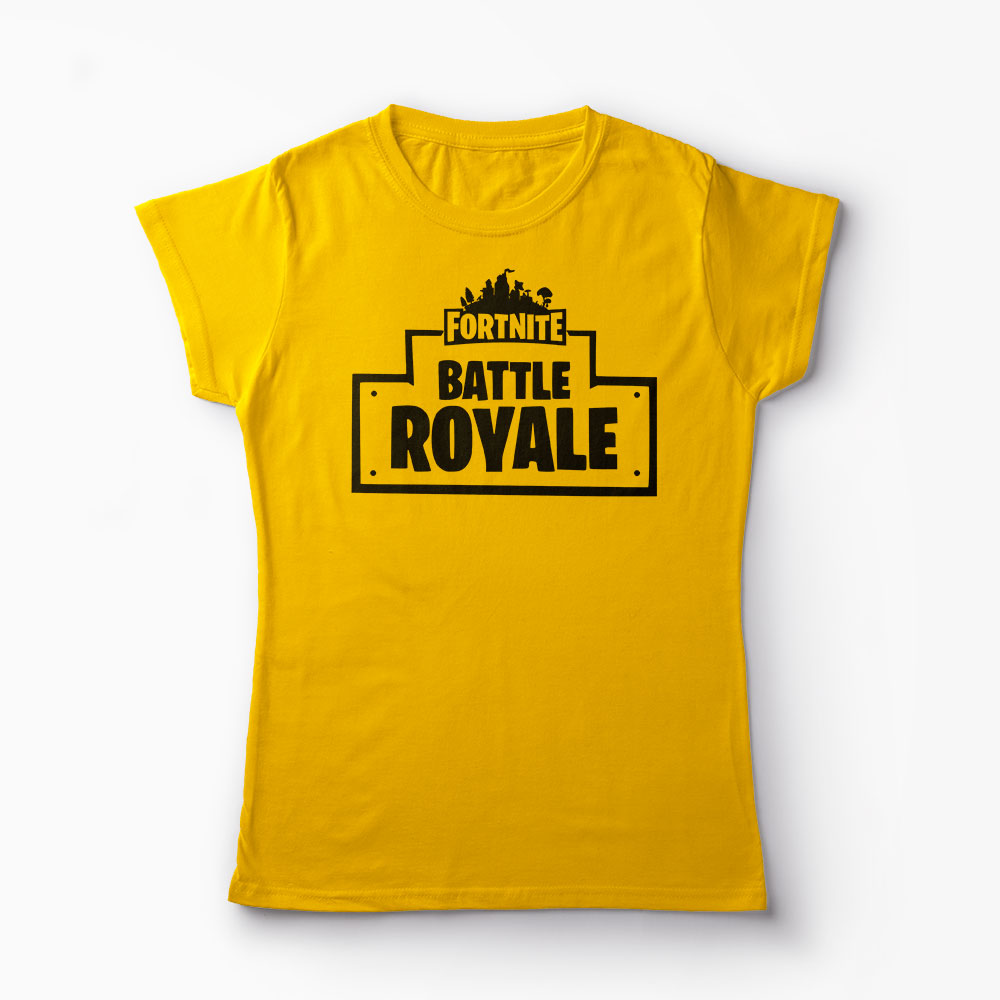 Tricou Fortnite Battle Royale - Femei-Galben