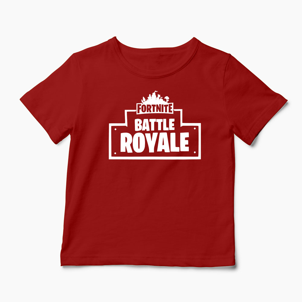 Tricou Fortnite Battle Royale - Copii-Roșu