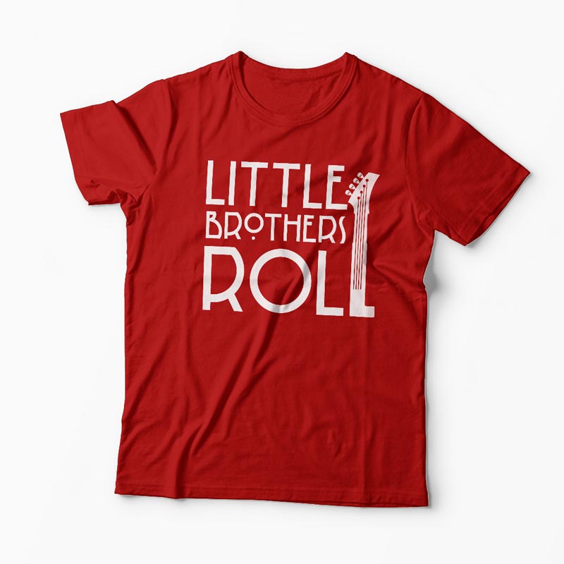 Tricou Frati Big Sisters Rock - Little Brothers Roll - Bărbați-Roșu