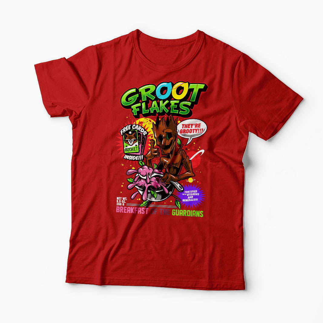 Tricou Groot Flakes - Bărbați-Roșu