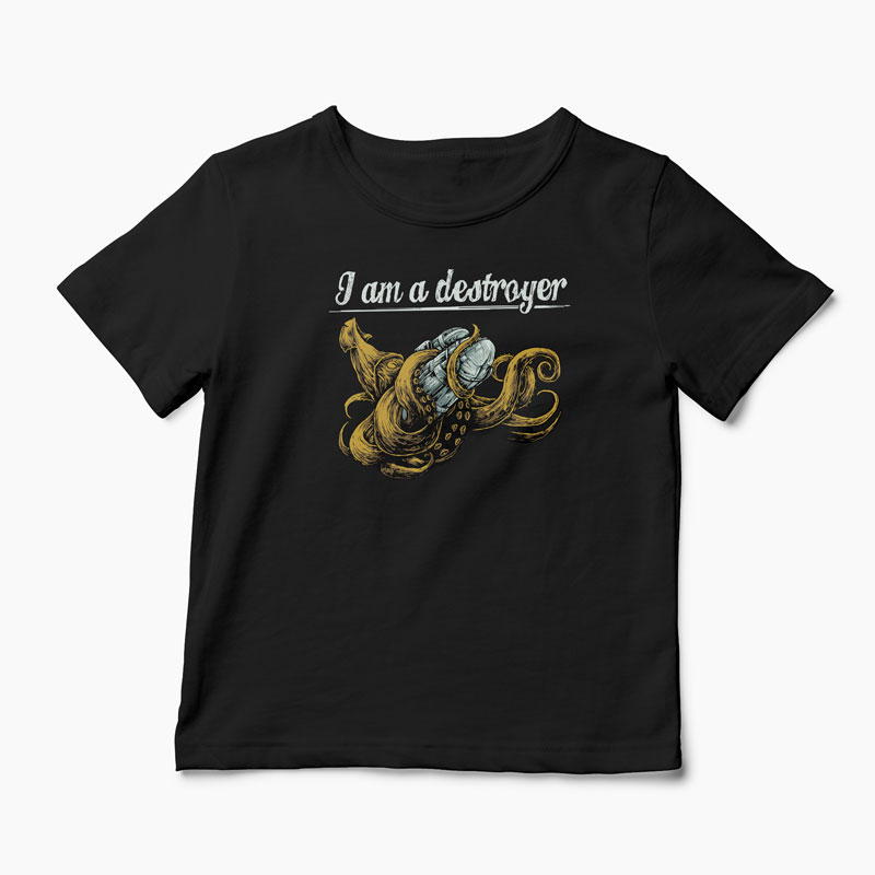 Tricou I Am a Destroyer - Copii-Negru