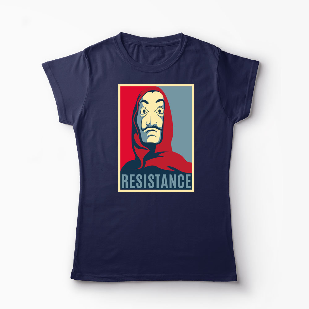 Tricou La Casa de Papel Resistance - Femei-Bleumarin