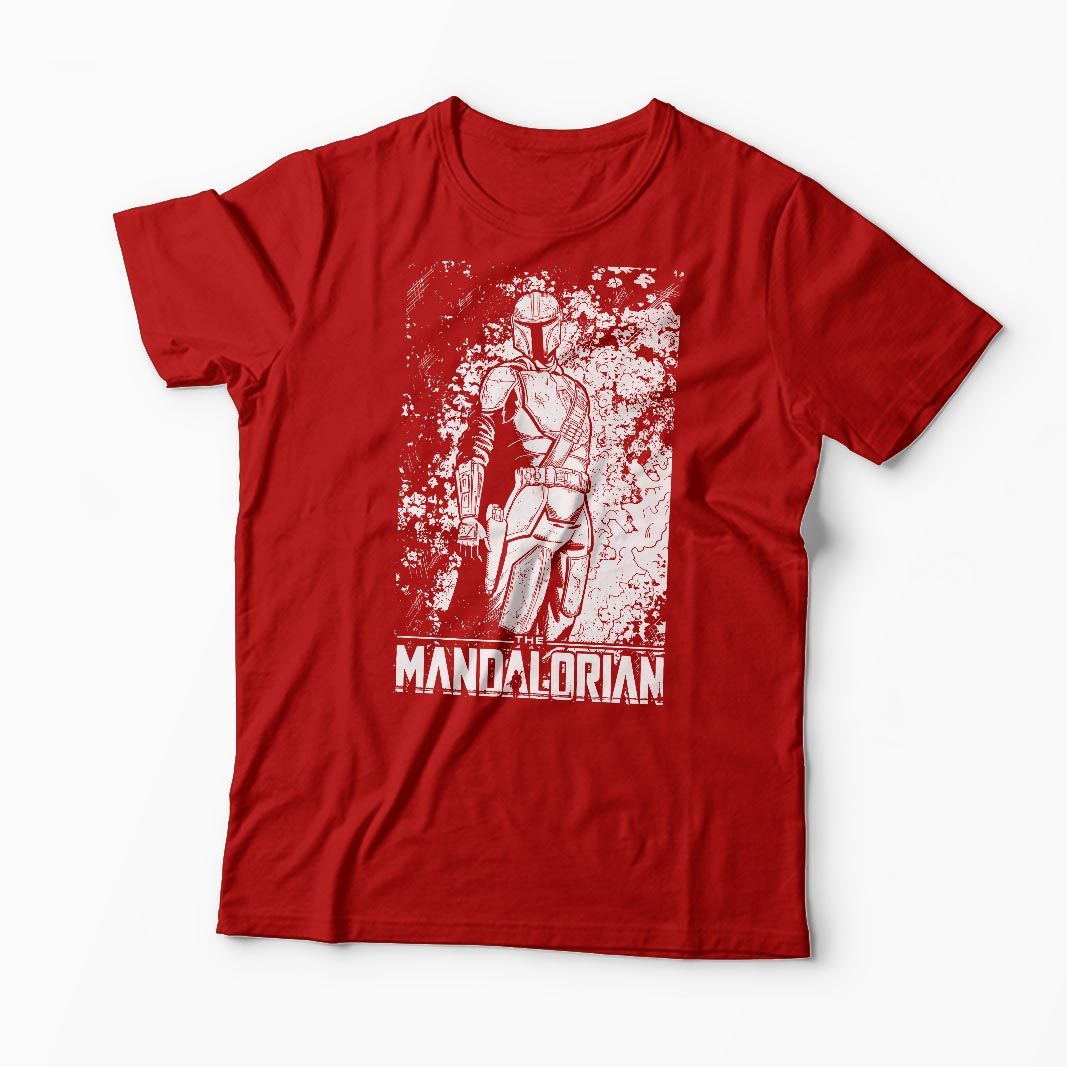 Tricou Mandalorian - Star Wars - Bărbați-Roșu