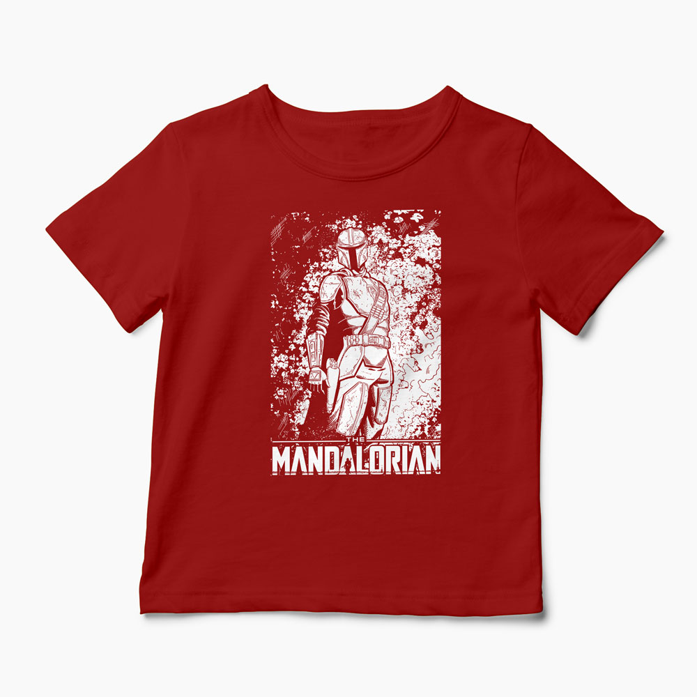 Tricou Mandalorian - Star Wars - Copii-Roșu