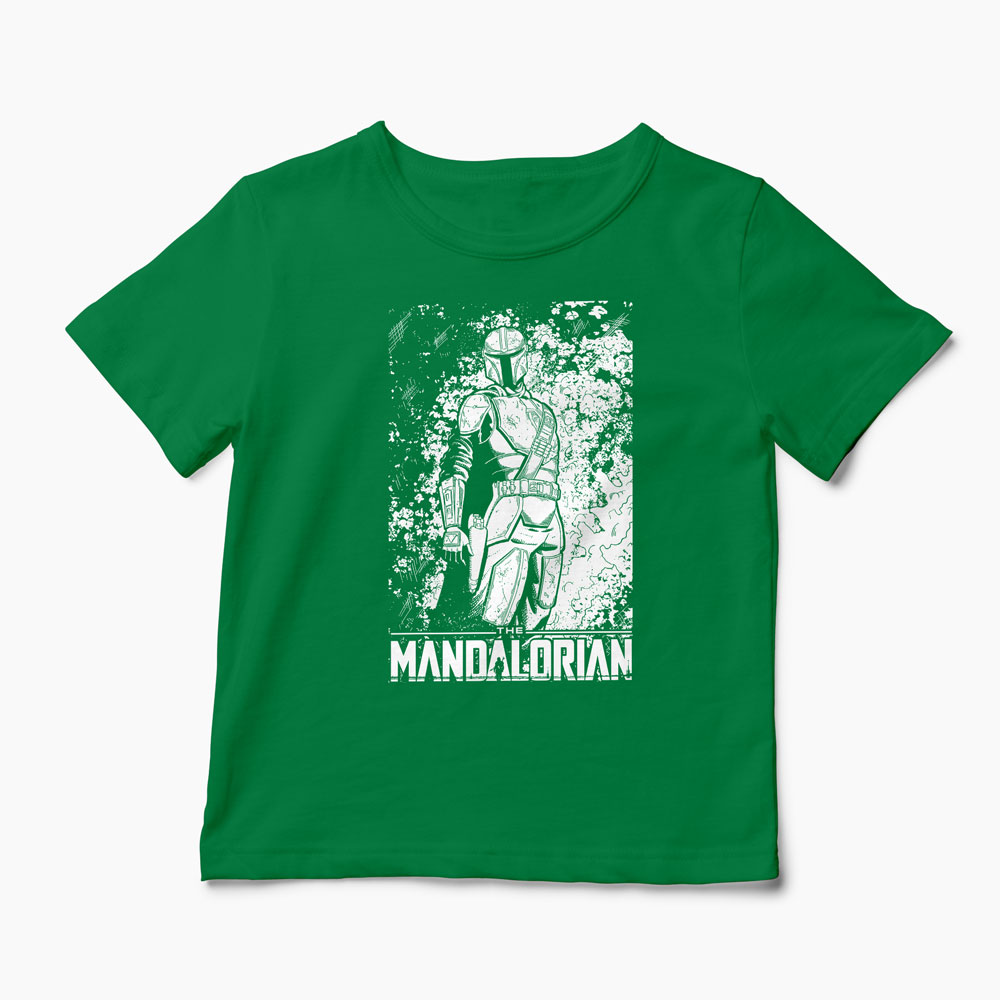 Tricou Mandalorian - Star Wars - Copii-Verde
