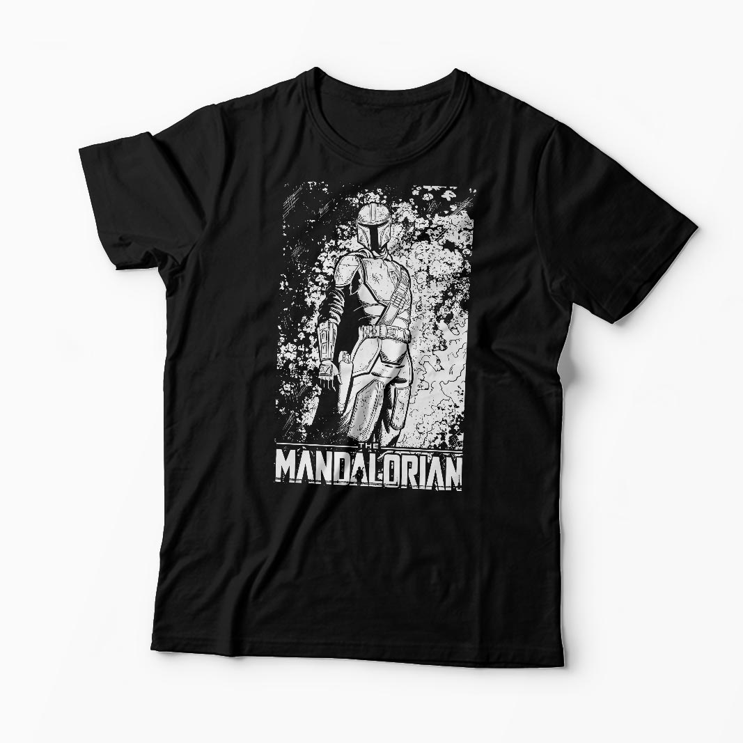 Tricou Mandalorian - Star Wars - Bărbați-Negru