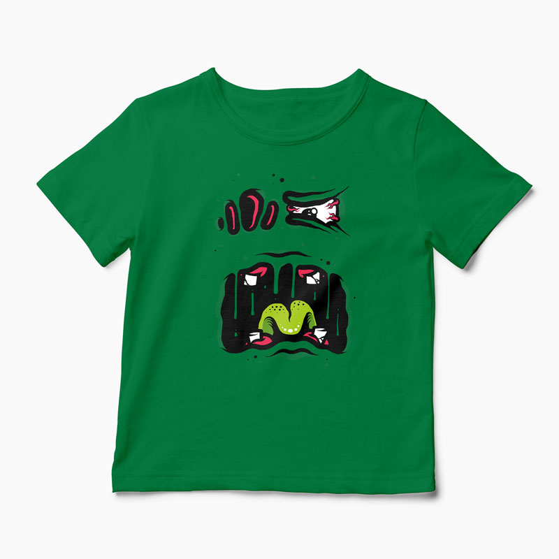 Tricou Monstru - Copii-Verde