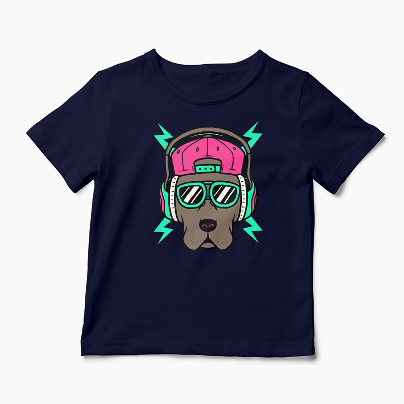Tricou Personalizat Cool Dog - Copii-Bleumarin