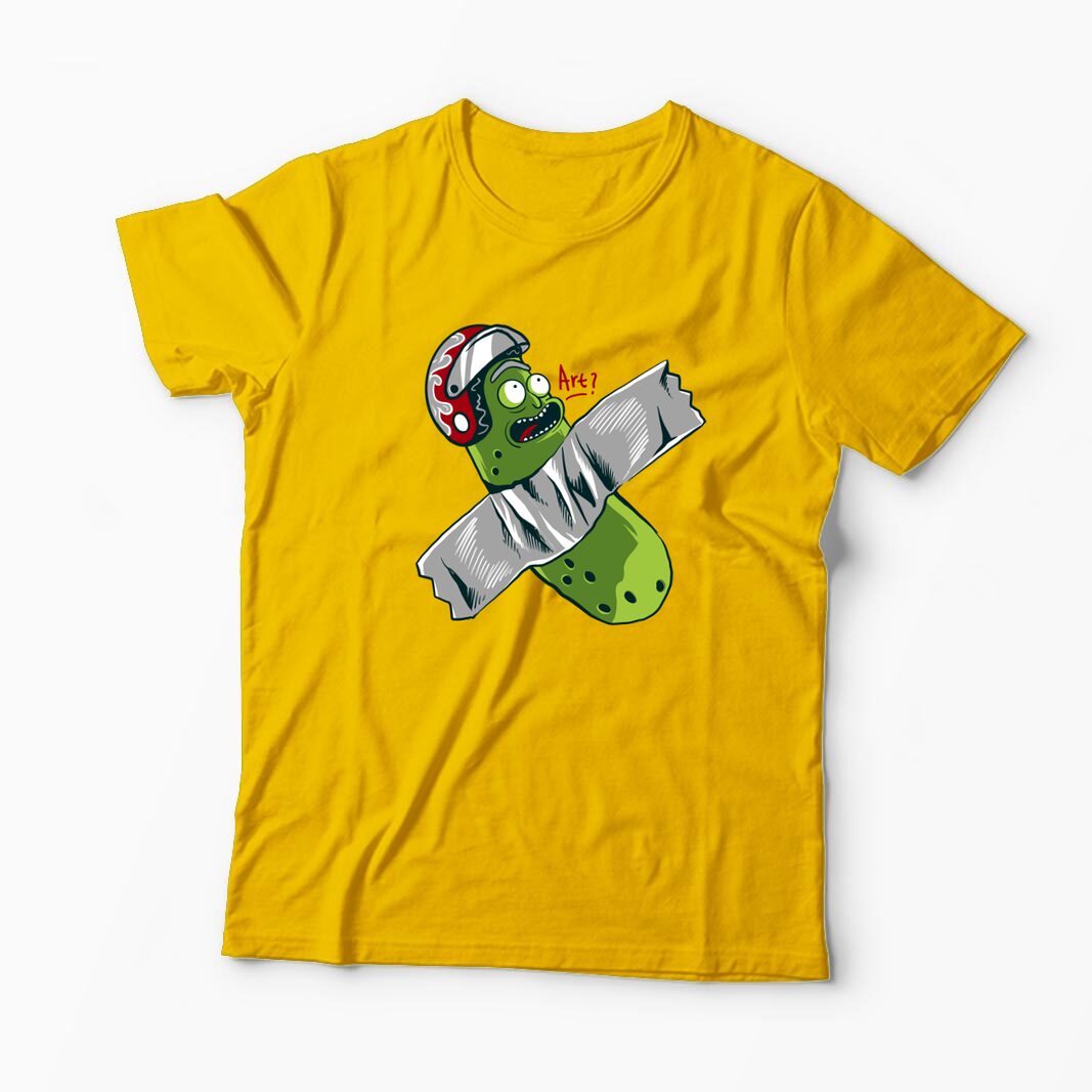 Tricou Personalizat Pickle Rick Taped Art - Rick and Morty - Bărbați-Galben
