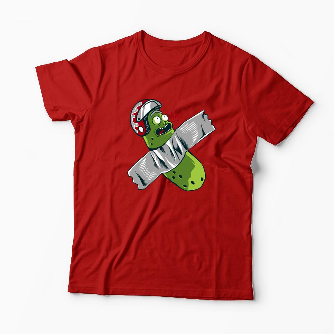 Tricou Personalizat Pickle Rick Taped Art - Rick and Morty - Bărbați-Roșu