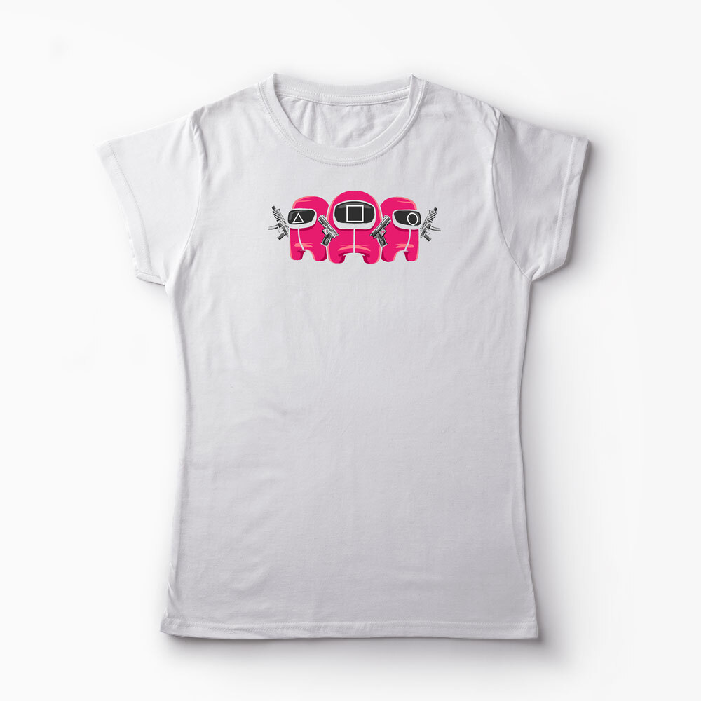 Tricou Personalizat Squid Game Imposter 1 - Femei-Alb