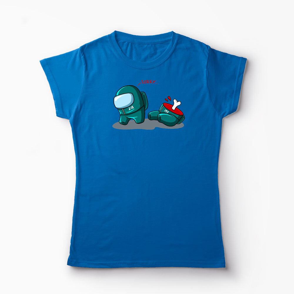 Tricou Personalizat Squid Game True Imposter - Femei-Albastru Regal