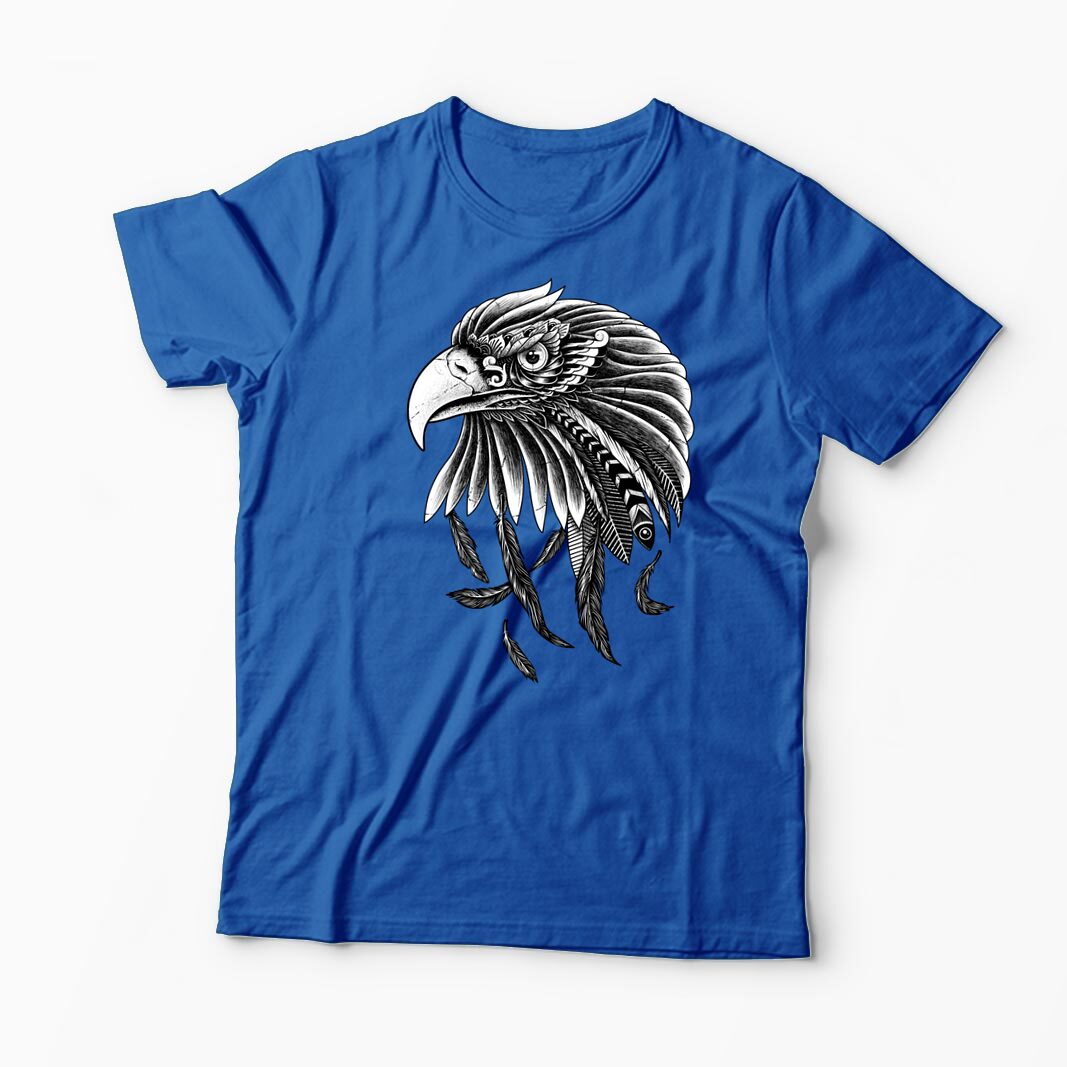 Tricou Personalizat Vultur Ornamental - Bărbați-Albastru Regal